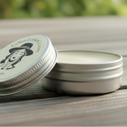 Lip Balm open lid revealing balm inside